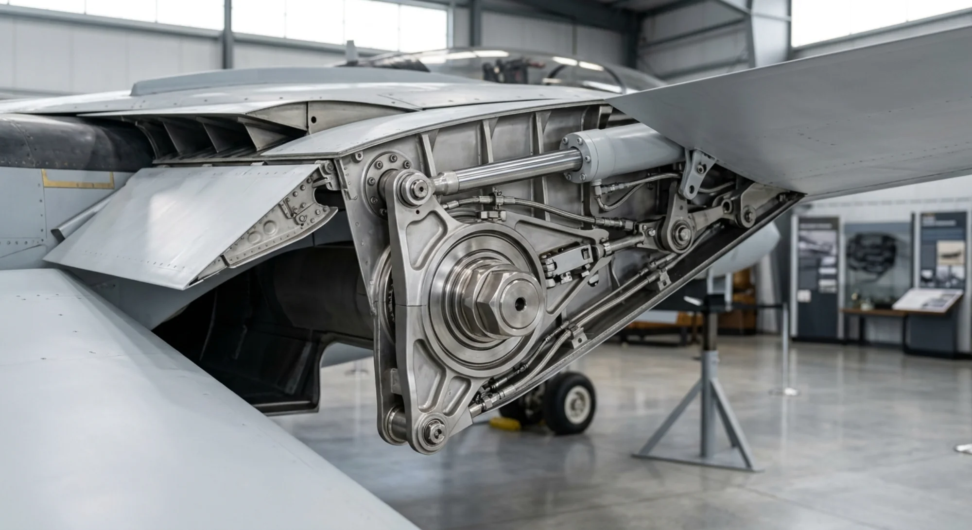 1970 Grumman F-14 Tomcat - Wing Detail - Fighter aircraft