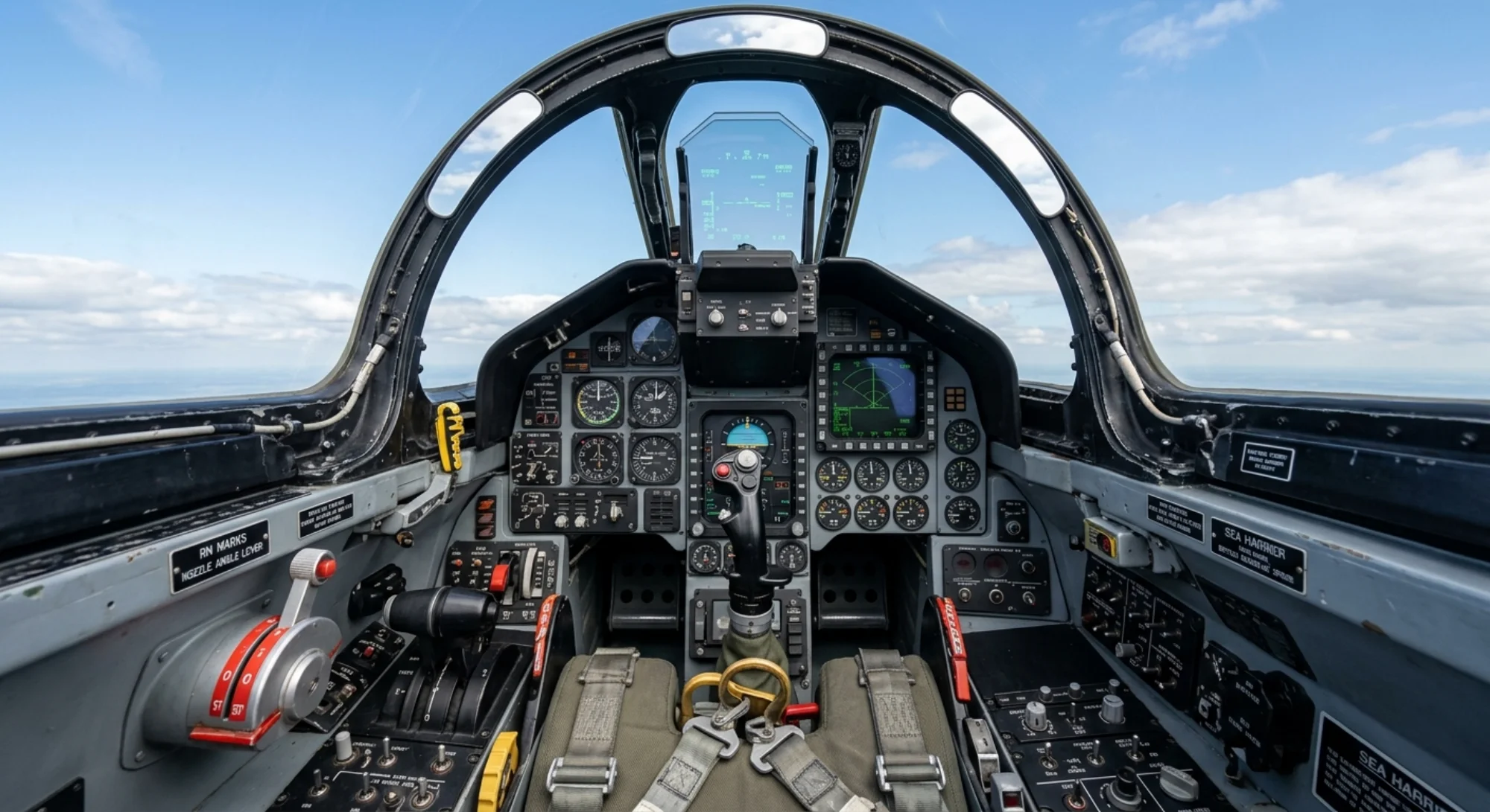 Hawker Siddeley Harrier 1967 - Cockpit view
