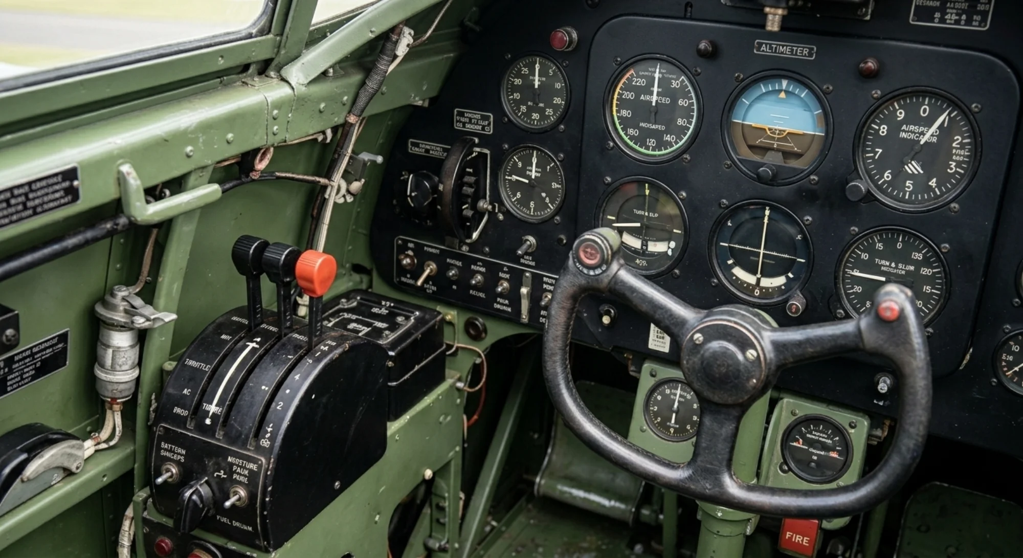 1935 Hawker Aircraft Hawker Hurricane - Instrument Detail - Fighter aircraft