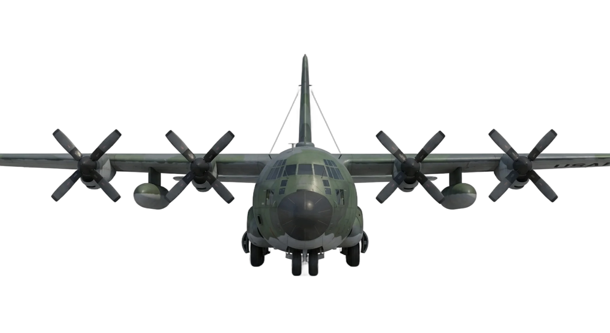 1954 Lockheed Martin C-130 Hercules - Front - Transport aircraft