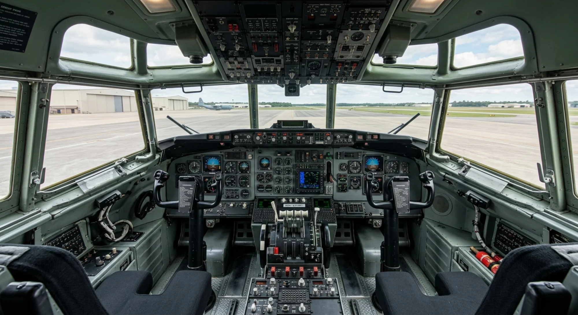 1954 Lockheed Martin C-130 Hercules - Cockpit - Transport aircraft