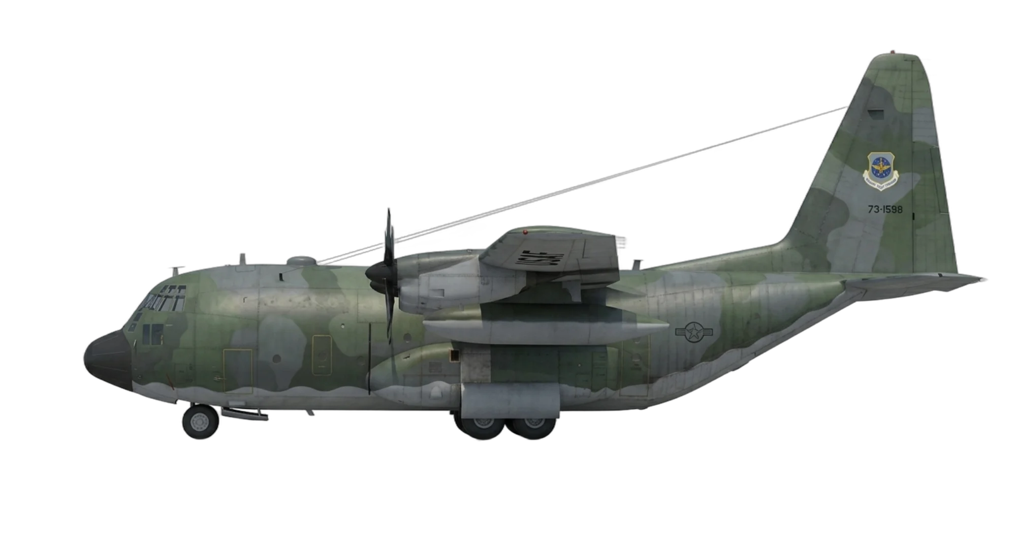 1954 Lockheed Martin C-130 Hercules - Profile - Transport aircraft