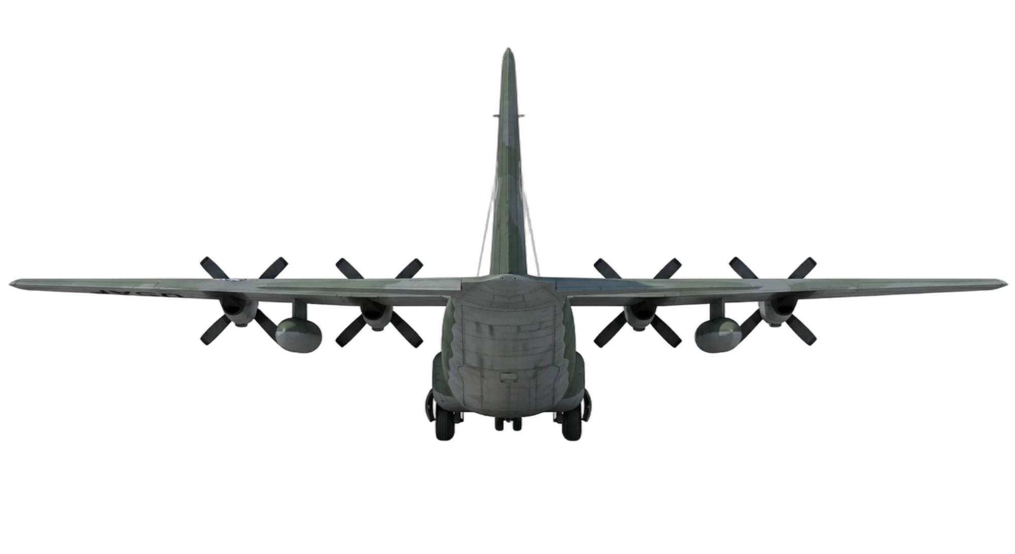 1954 Lockheed Martin C-130 Hercules - Rear - Transport aircraft
