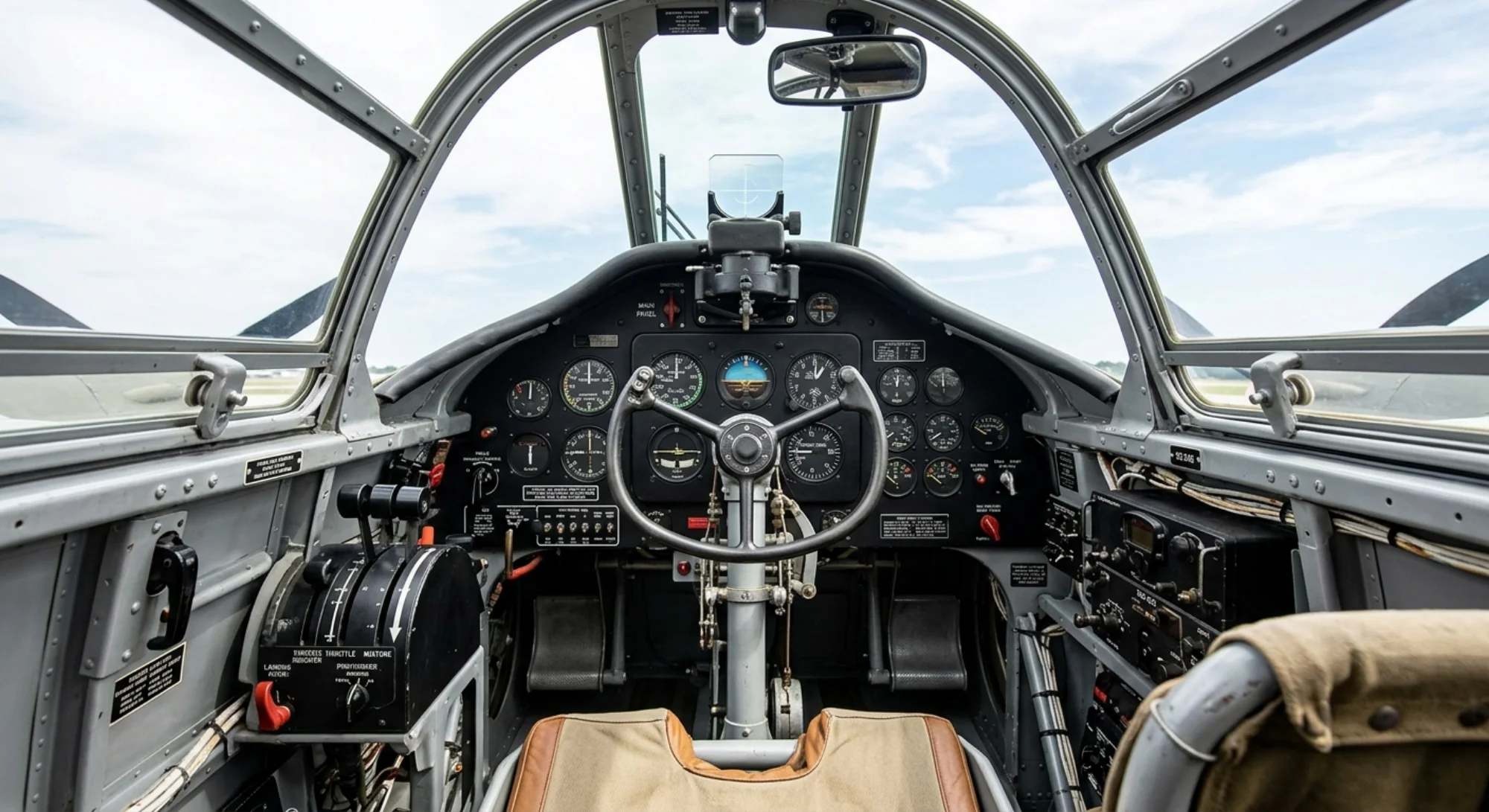 1939 Lockheed Martin Lockheed P-38 Lightning - Cockpit - Fighter aircraft