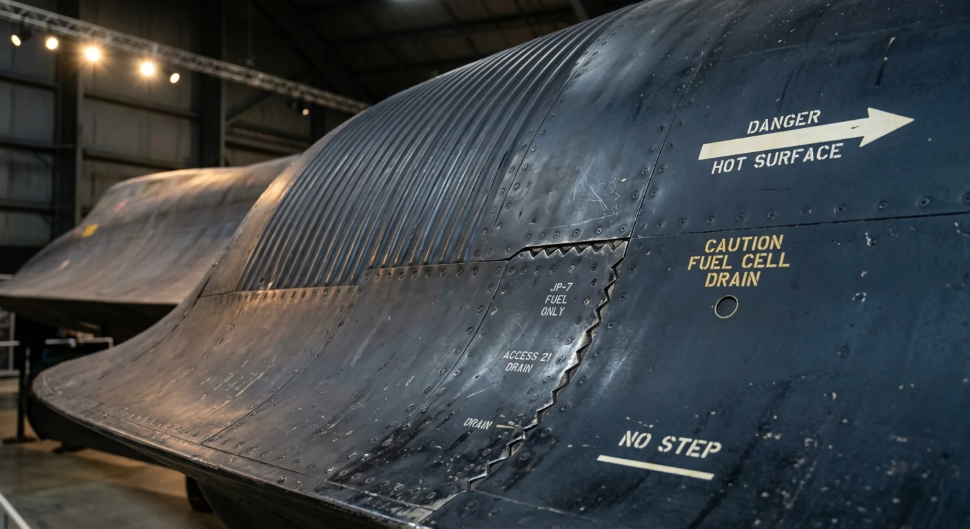 1964 Lockheed Martin SR-71 Blackbird - Skin Detail - Reconnaissance aircraft