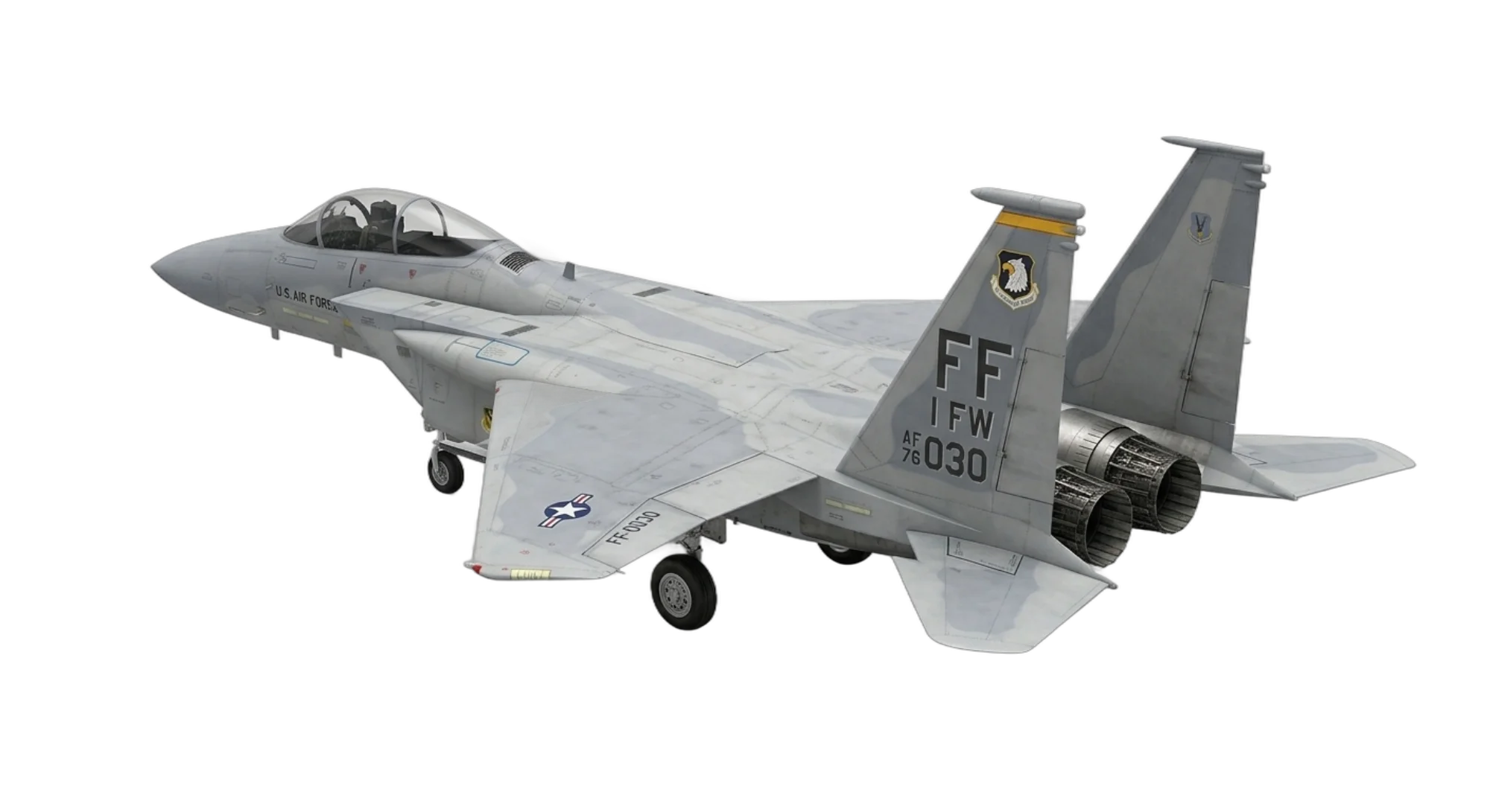 1972 McDonnell Douglas F-15 Eagle - Rear 3/4 - Fighter aircraft