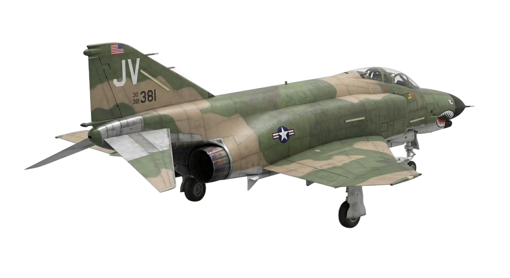 1958 McDonnell Douglas F-4 Phantom II - Rear 3/4 - Fighter aircraft