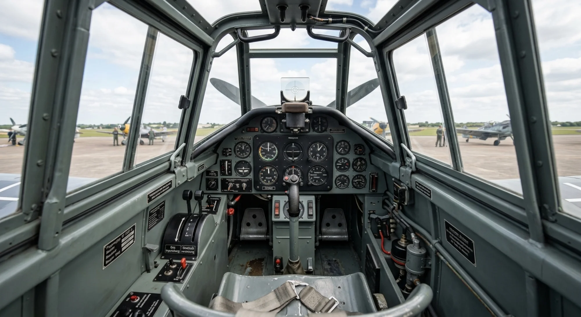 1935 Messerschmitt Bf 109 - Cockpit - Fighter aircraft