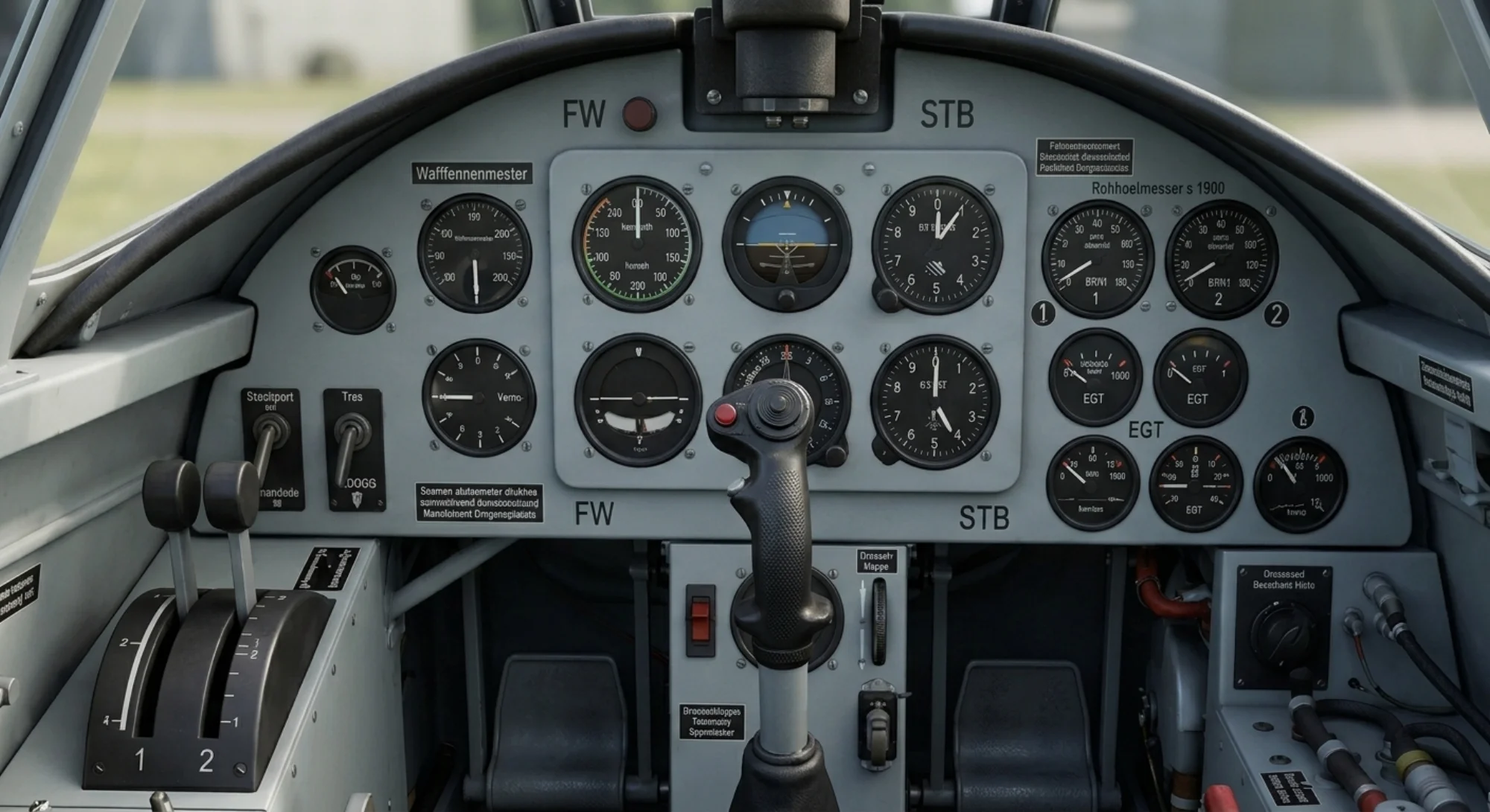 1942 Messerschmitt Me 262 - Instrument Detail - Fighter aircraft