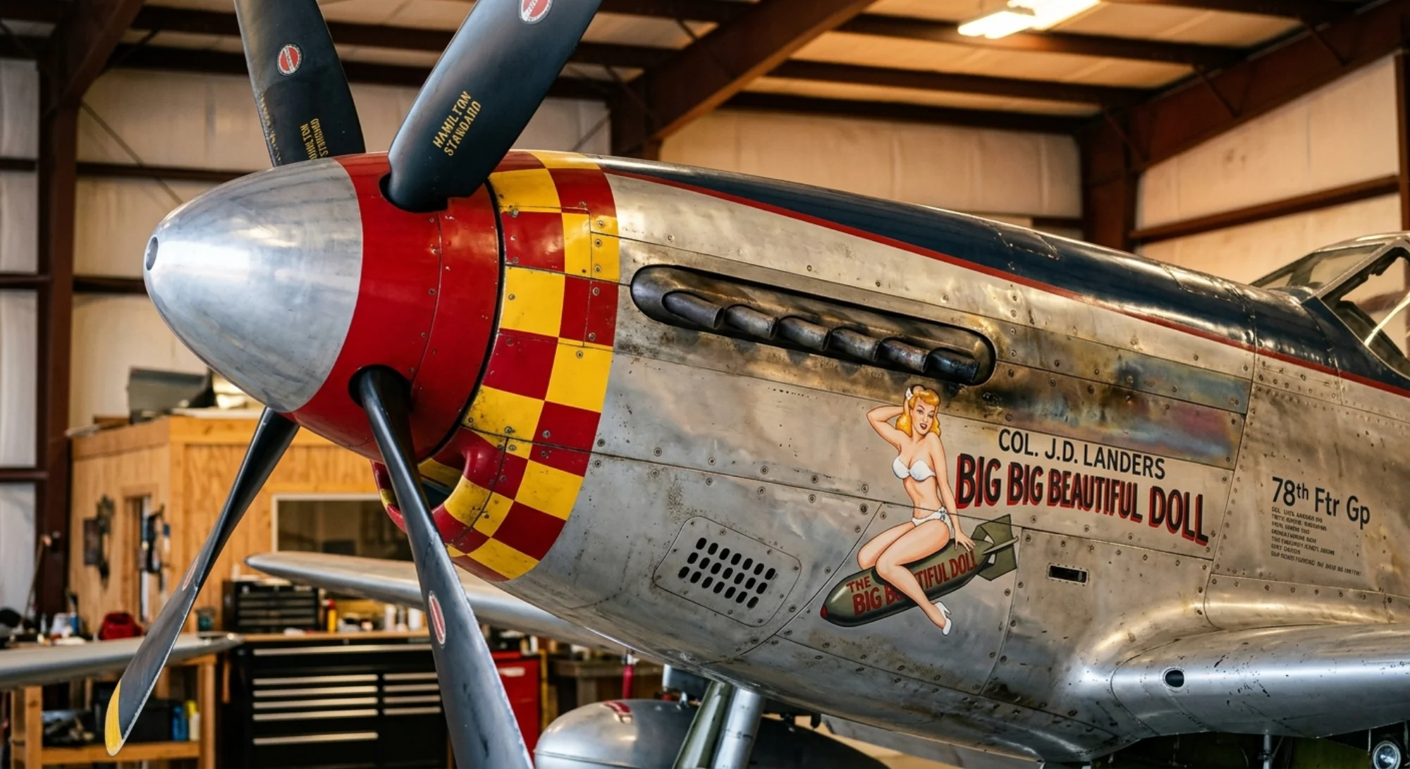 1940 North American Aviation P-51 Mustang - Nose Art - Fighter aircraft