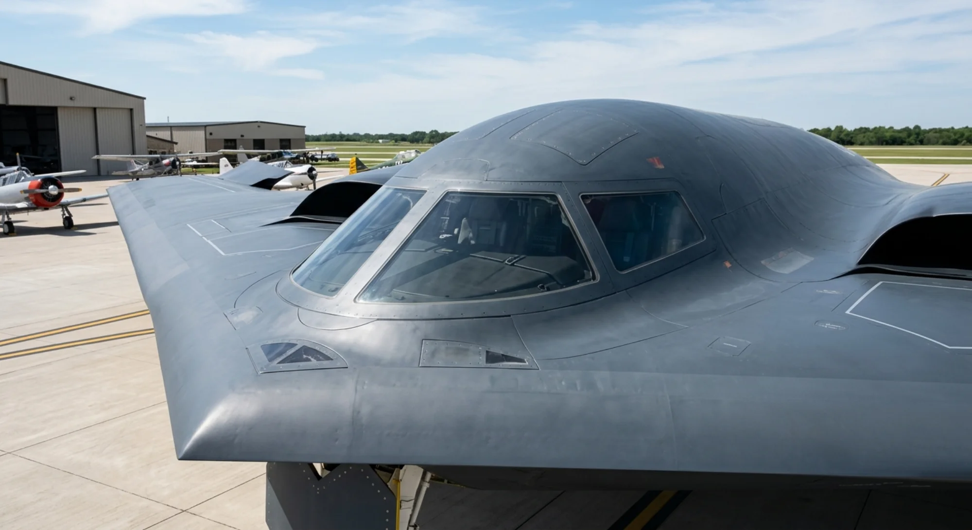 1989 Northrop Grumman B-2 Spirit - Cockpit Exterior - Bomber aircraft