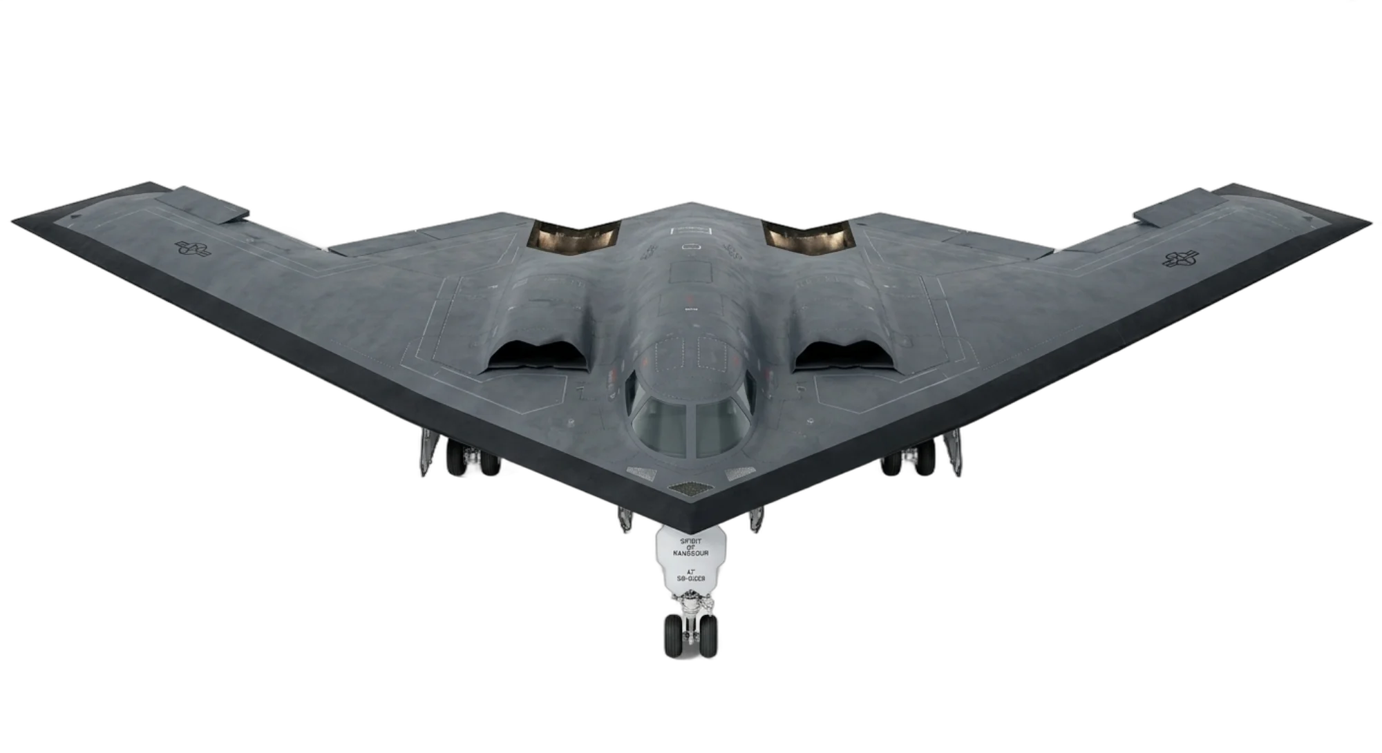 1989 Northrop Grumman B-2 Spirit - Front - Bomber aircraft