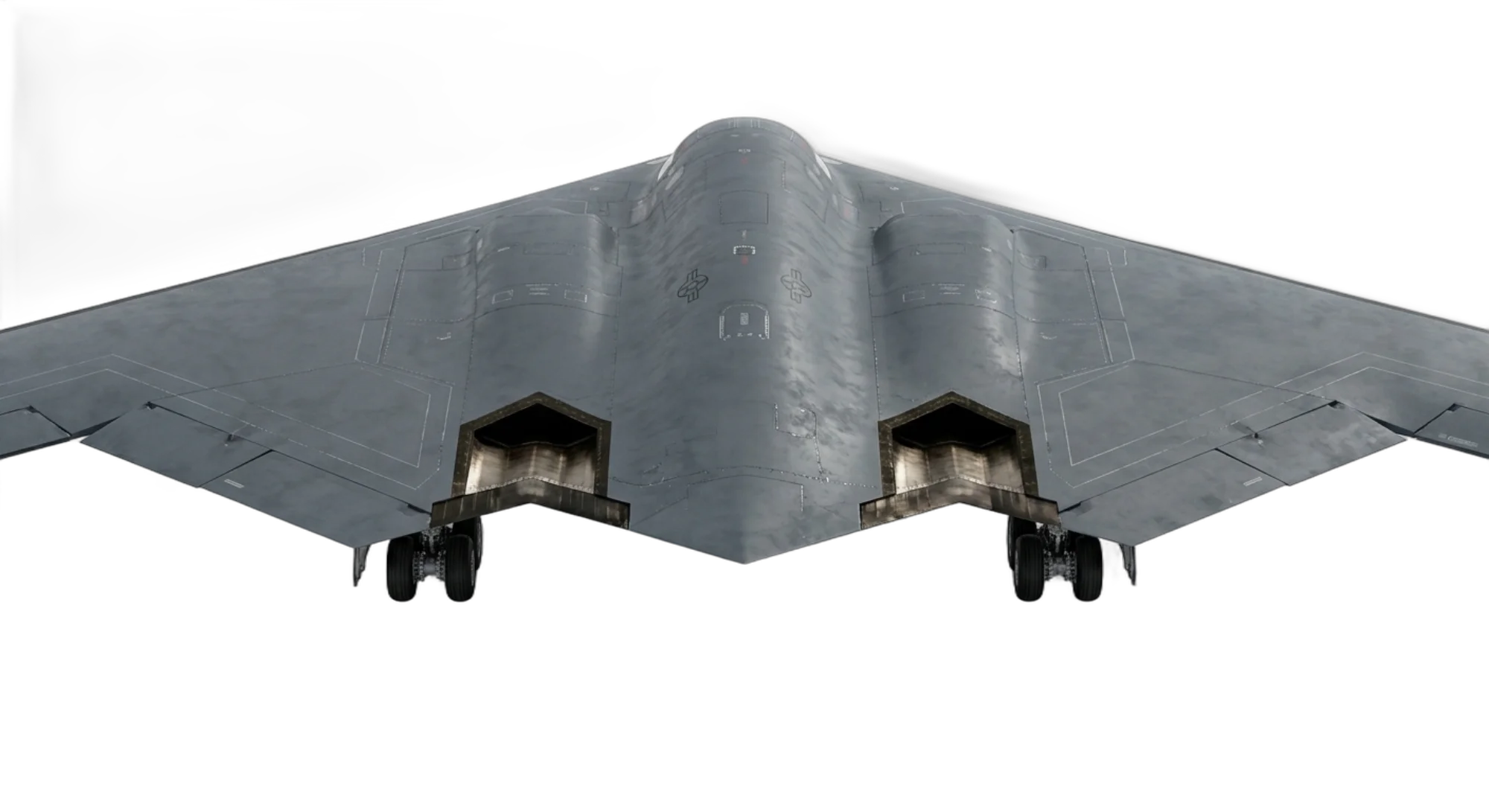 1989 Northrop Grumman B-2 Spirit - Rear - Bomber aircraft