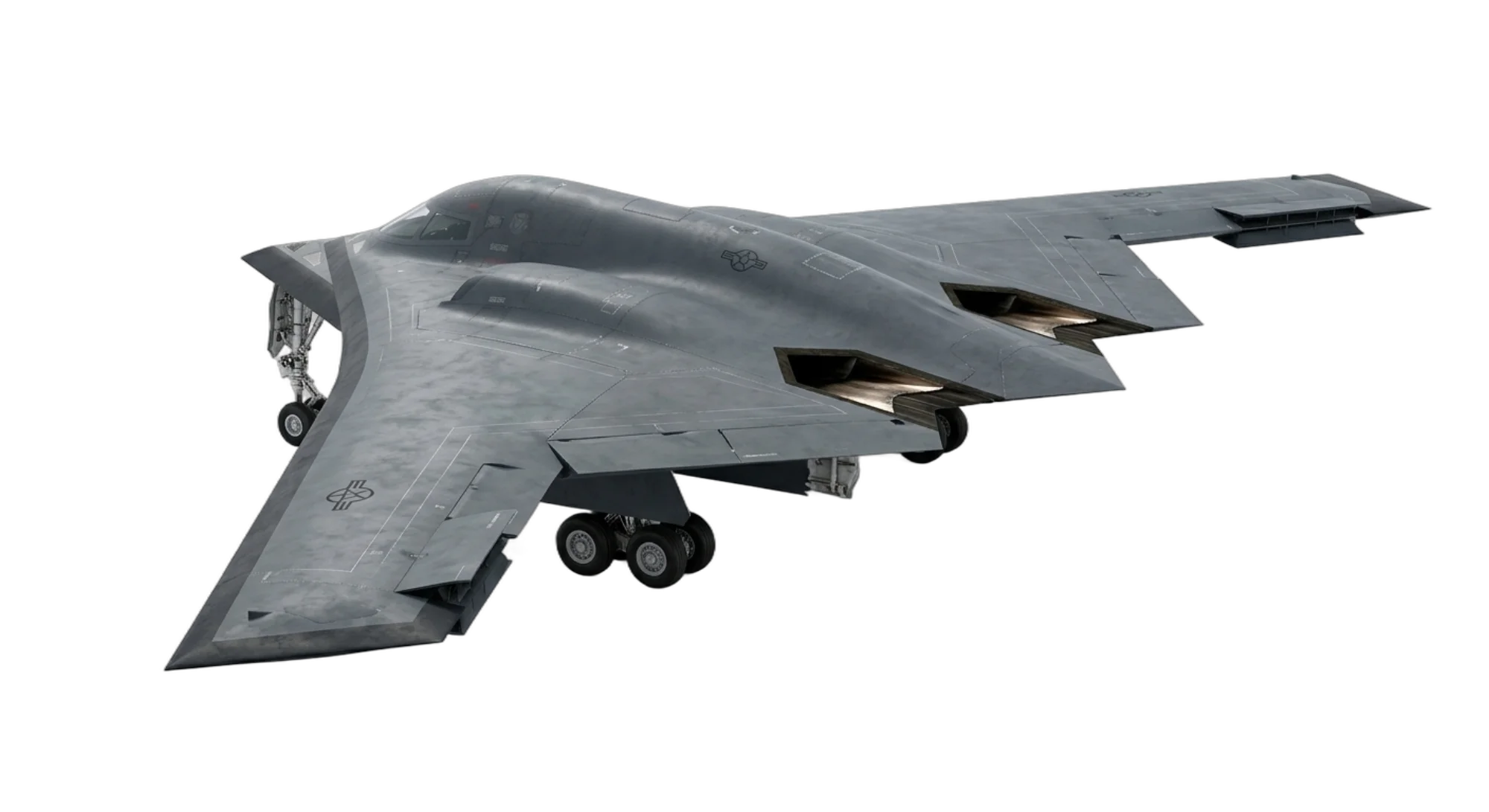 1989 Northrop Grumman B-2 Spirit - Rear 3/4 - Bomber aircraft