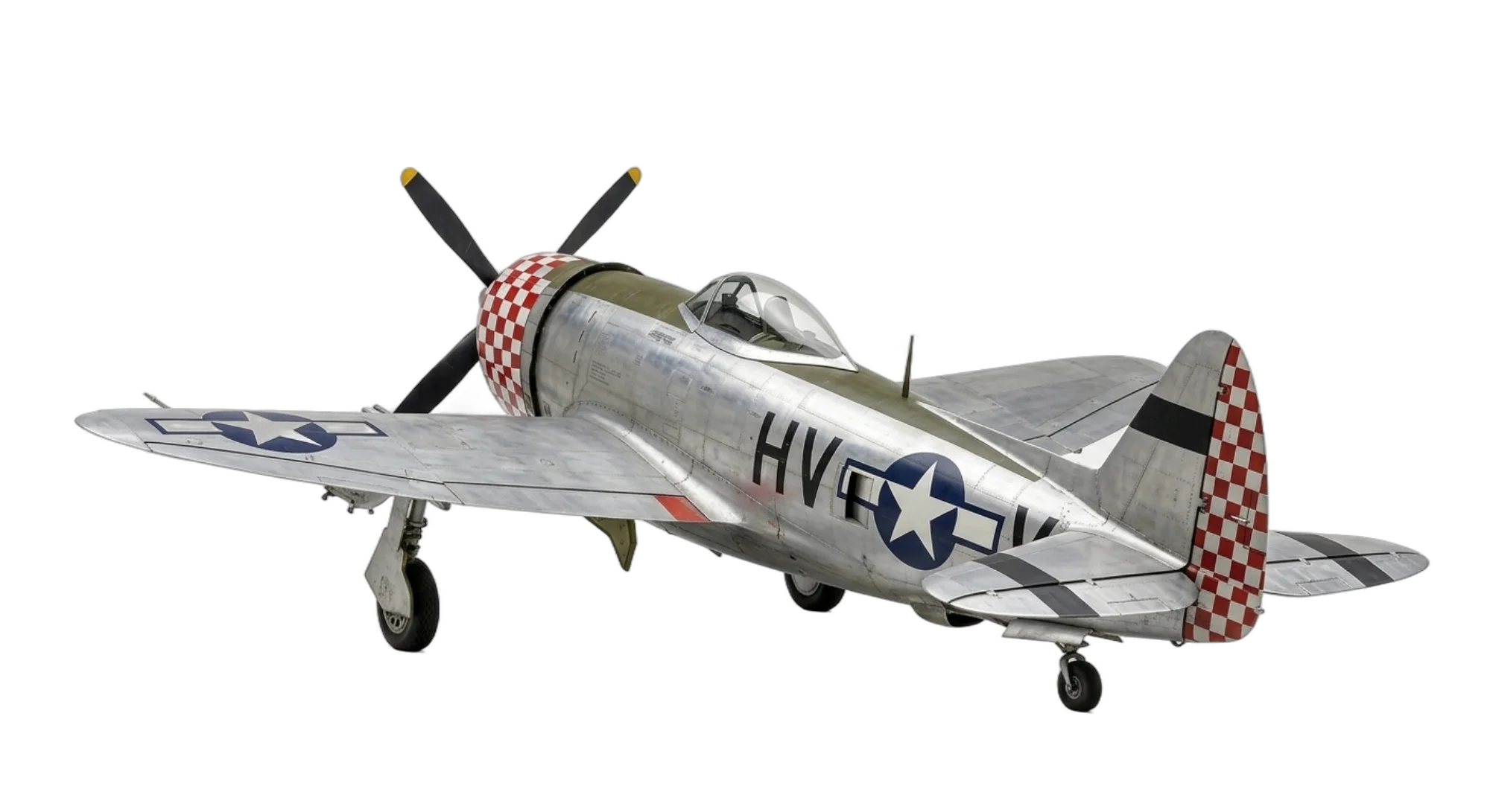 1941 Republic Aviation Republic P-47 Thunderbolt - Rear 3/4 - Fighter aircraft