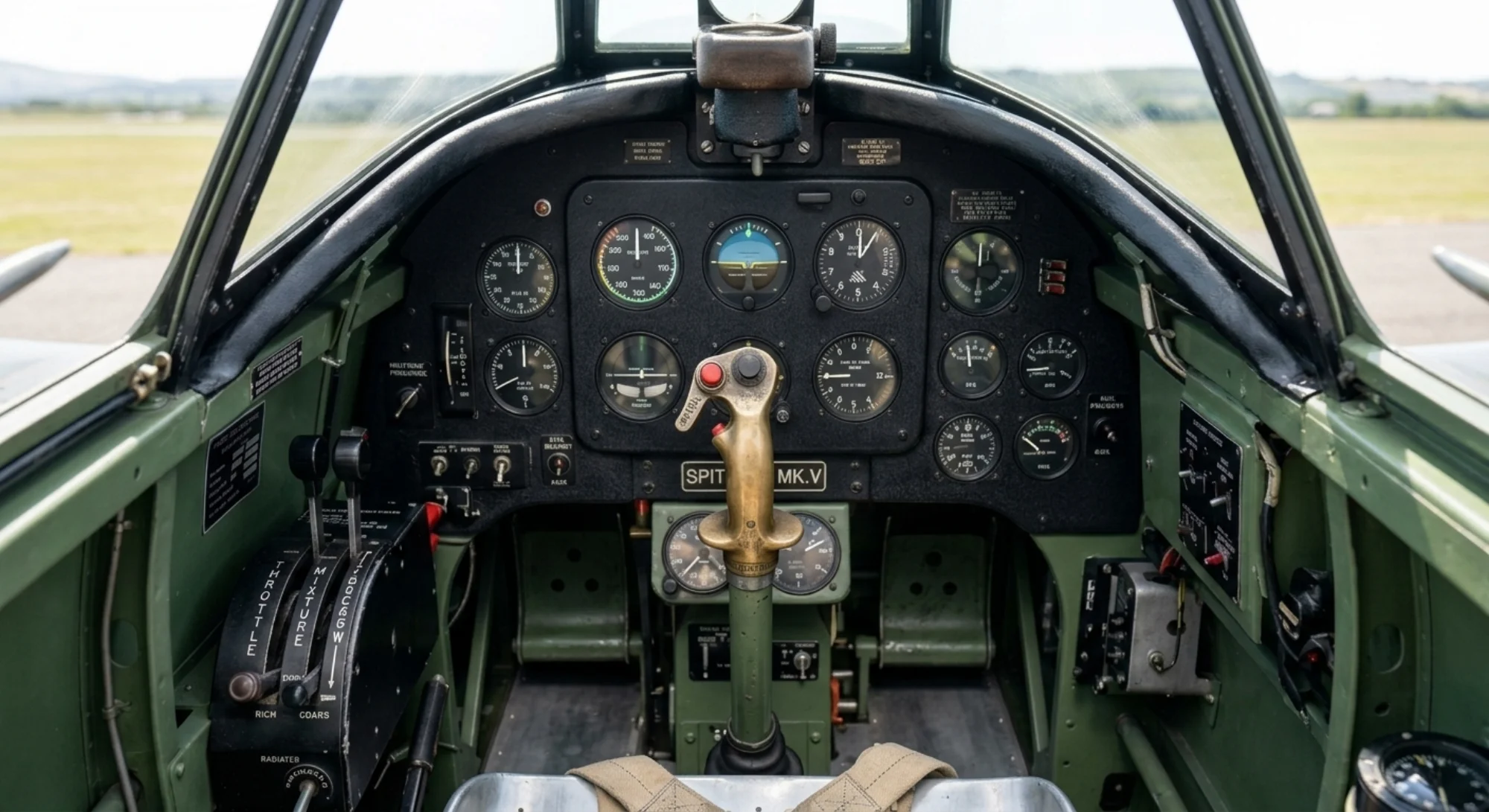 1936 Supermarine Spitfire - Instrument Detail - Fighter aircraft