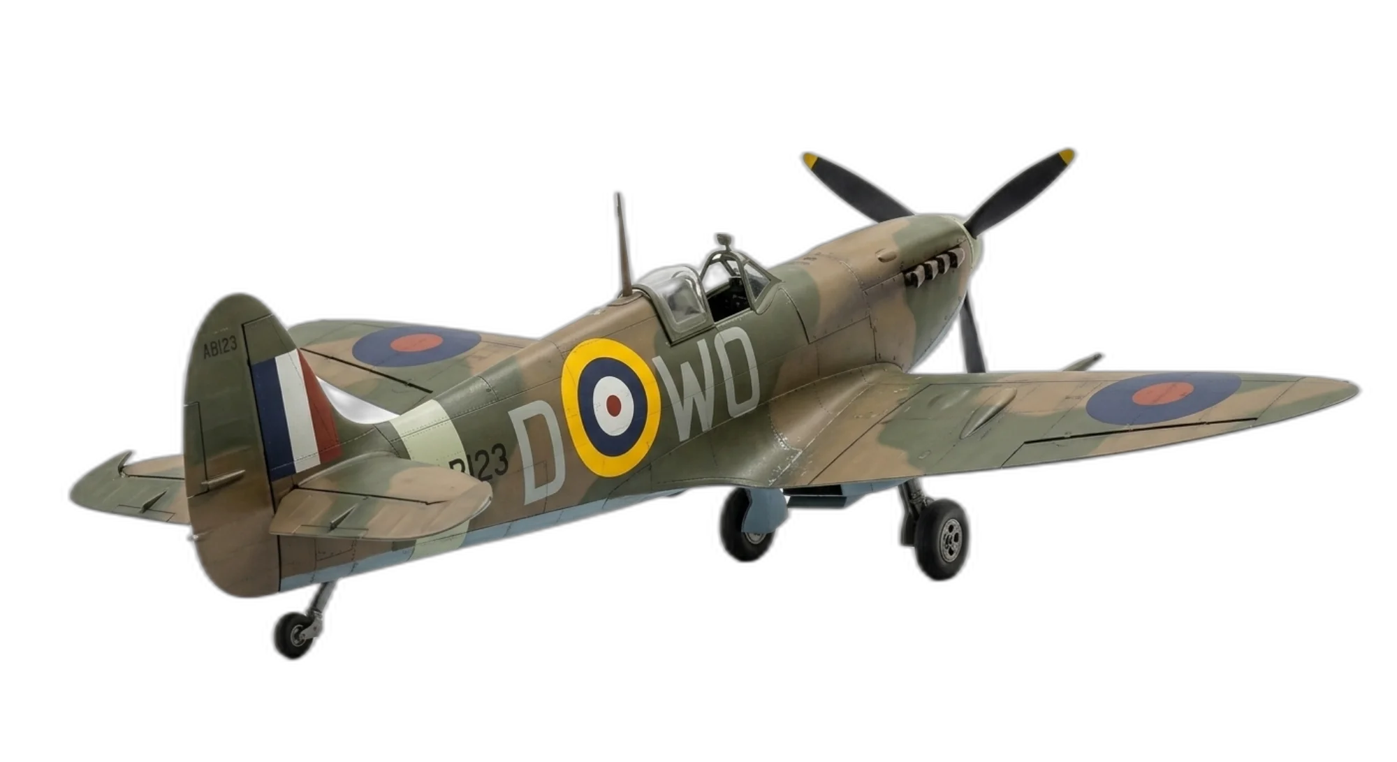 1936 Supermarine Spitfire - Rear 3/4 - Fighter aircraft