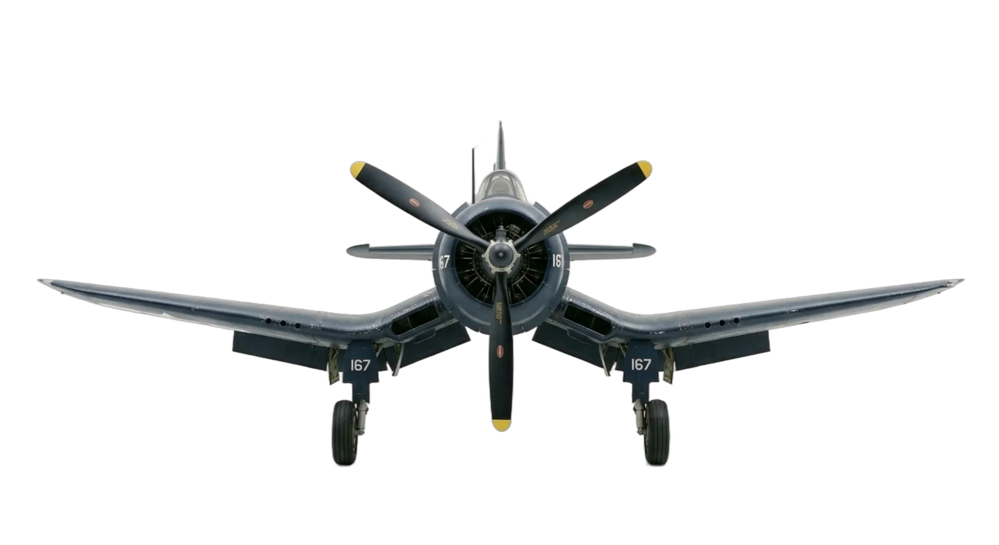 1940 Vought Vought F4U Corsair - Front - Fighter aircraft